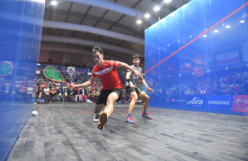 SQUASH BEREGU PUTRA FINAL HONG KONG VS MALAYSIA