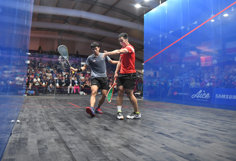 SQUASH BEREGU PUTRA FINAL HONG KONG VS MALAYSIA