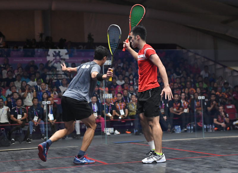 SQUASH BEREGU PUTRA FINAL HONG KONG VS MALAYSIA