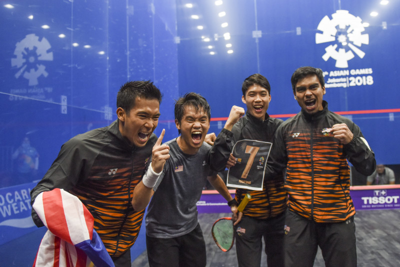 SQUASH BEREGU PUTRA FINAL HONG KONG VS MALAYSIA