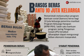 Bansos beras bantu 10 juta keluarga