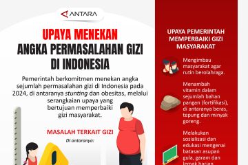 Upaya menekan angka permasalahan gizi di Indonesia