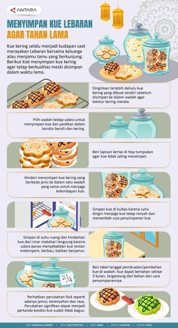 Menyimpan kue Lebaran agar tahan lama