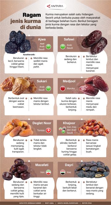 Ragam jenis kurma di dunia