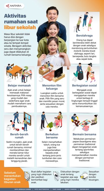 Aktivitas rumahan saat libur sekolah
