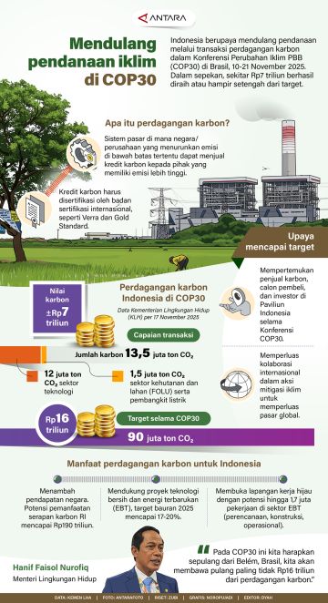 Mendulang pendanaan iklim di COP30