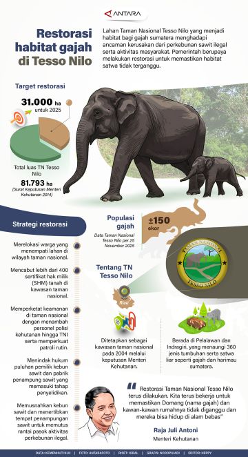 Restorasi habitat gajah di Tesso Nilo
