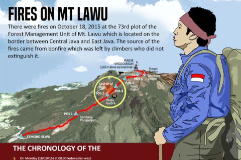 FIRES ON MT LAWU