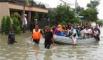 Mensos Pantau Banjir di Karawang