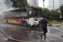 Bus Terbakar di Jalan Kebon Sirih